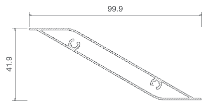 Bahçe Çitleri, GF-3165 kesit çizimi