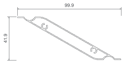 Bahçe Çitleri, GF-3166 kesit çizimi