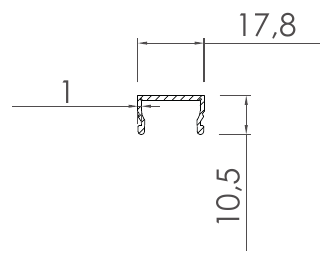 Bahçe Çitleri, GF-3406 kesit çizimi