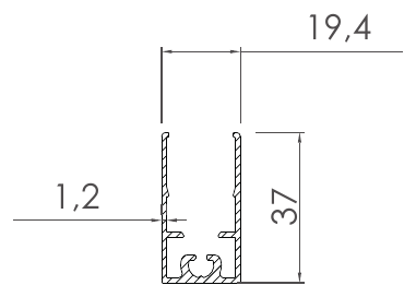 Bahçe Çitleri, GF-8137 kesit çizimi
