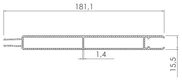 Bahçe Çitleri, GF-8138 kesit çizimi