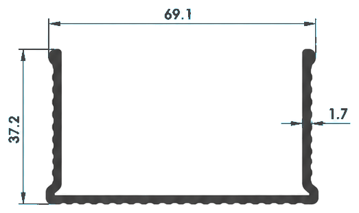 Merdiven Profilleri, LP-1158 kesit çizimi