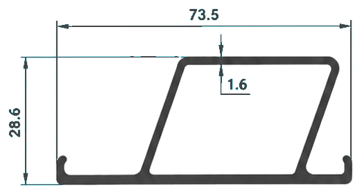 Merdiven Profilleri, LP-1162 kesit çizimi
