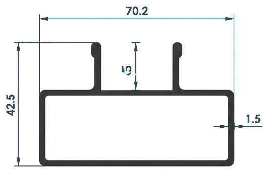 Merdiven Profilleri, LP-1163 kesit çizimi
