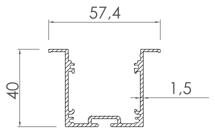 Aydınlatma Profilleri, LI-2211 kesit çizimi