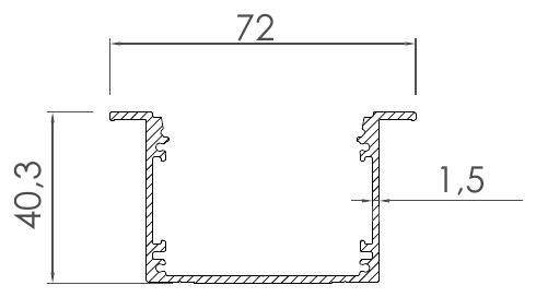 Aydınlatma Profilleri, LI-2213 kesit çizimi