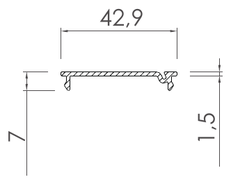 Aydınlatma Profilleri, LI-2217 kesit çizimi