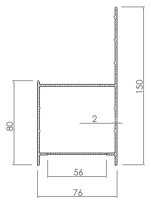 Aydınlatma Profilleri, LI-2218 kesit çizimi