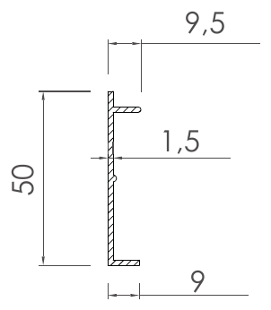 Aydınlatma Profilleri, LI-2275 kesit çizimi