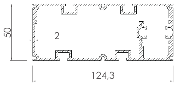 Aydınlatma Profilleri, LI-2354 kesit çizimi