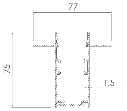 Aydınlatma Profilleri, LI-2587 kesit çizimi