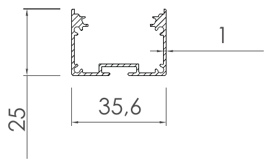 Aydınlatma Profilleri, LI-2605 kesit çizimi