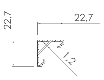 Aydınlatma Profilleri, LI-3085 kesit çizimi