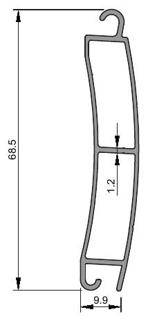 Panjur Sistemleri, ROL-1327 kesit çizimi