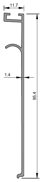 Veranda Profilleri, WG-4087 kesit çizimi