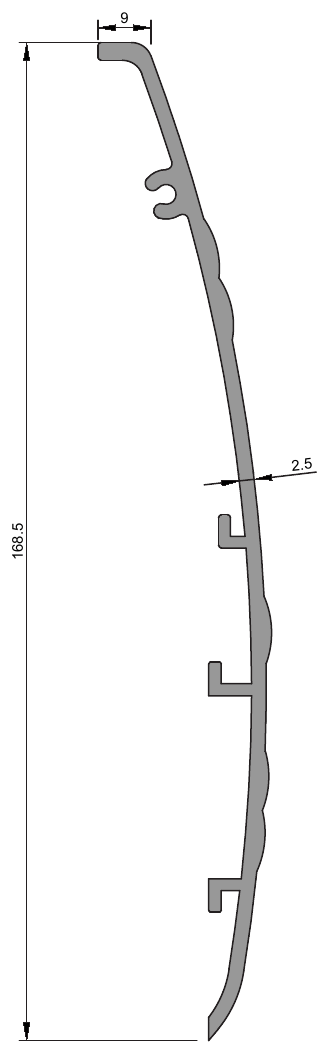 Veranda Profilleri, WG-4090 kesit çizimi