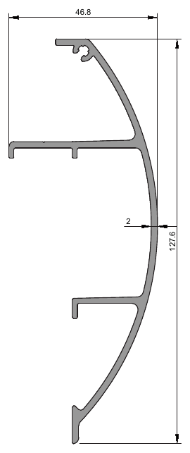 Veranda Profilleri, WG-4437 kesit çizimi