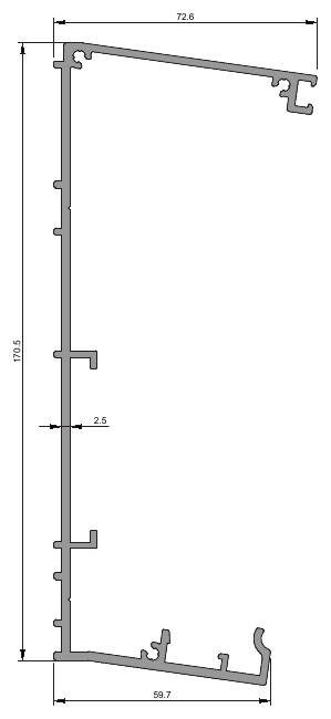 Veranda Profilleri, WG-4439 kesit çizimi
