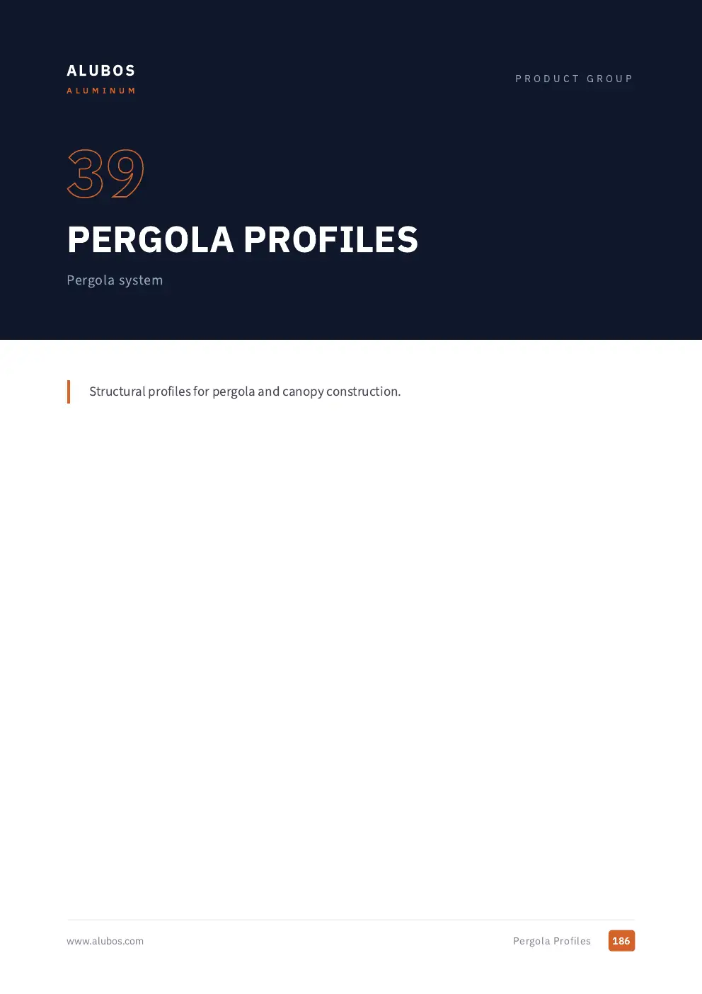 Katalog sayfası 186, Pergola Sistemleri