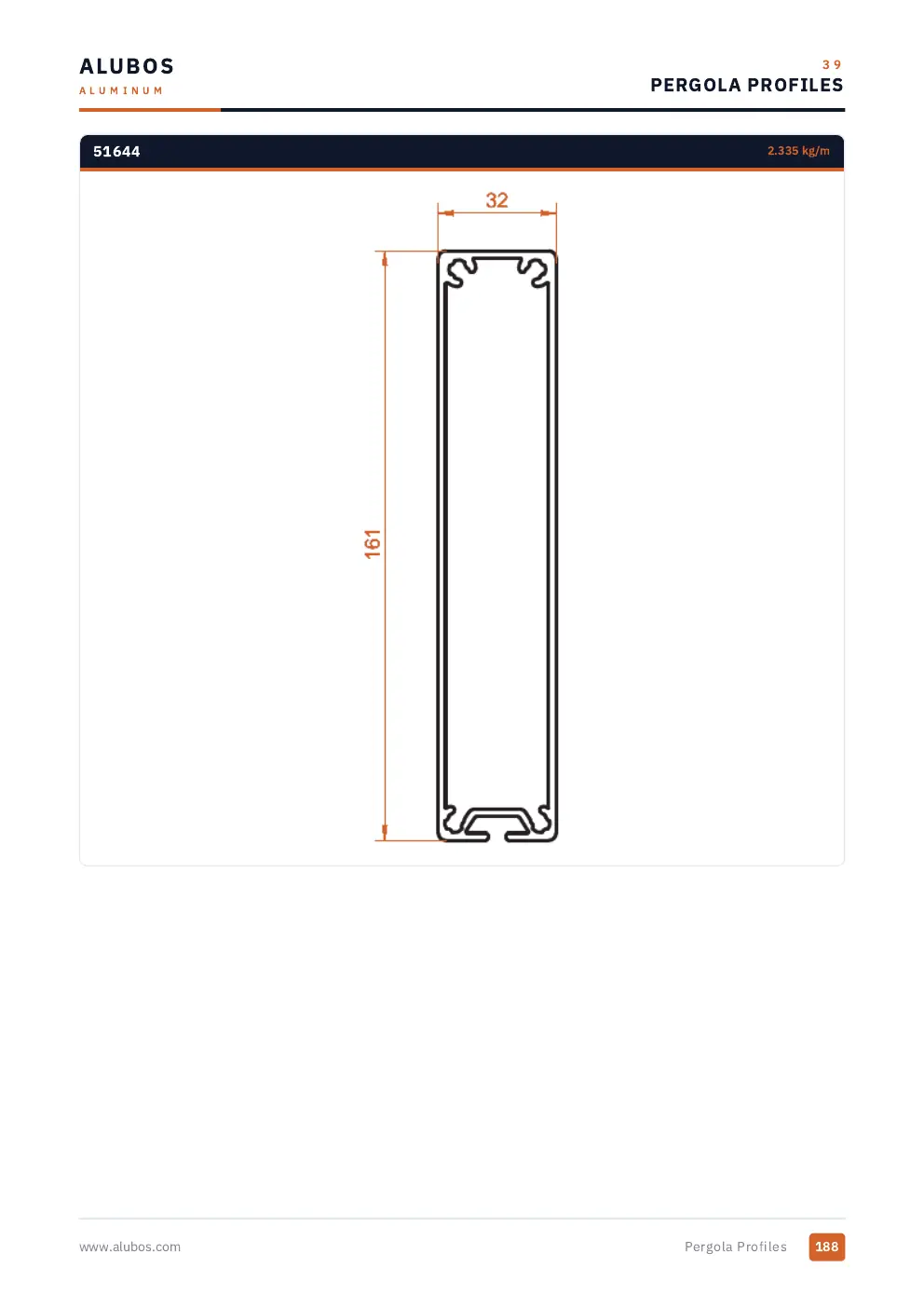 Katalog sayfası 188, Pergola Sistemleri